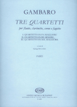 Tre quartetti per flauto, clarinetto, coro e fagot