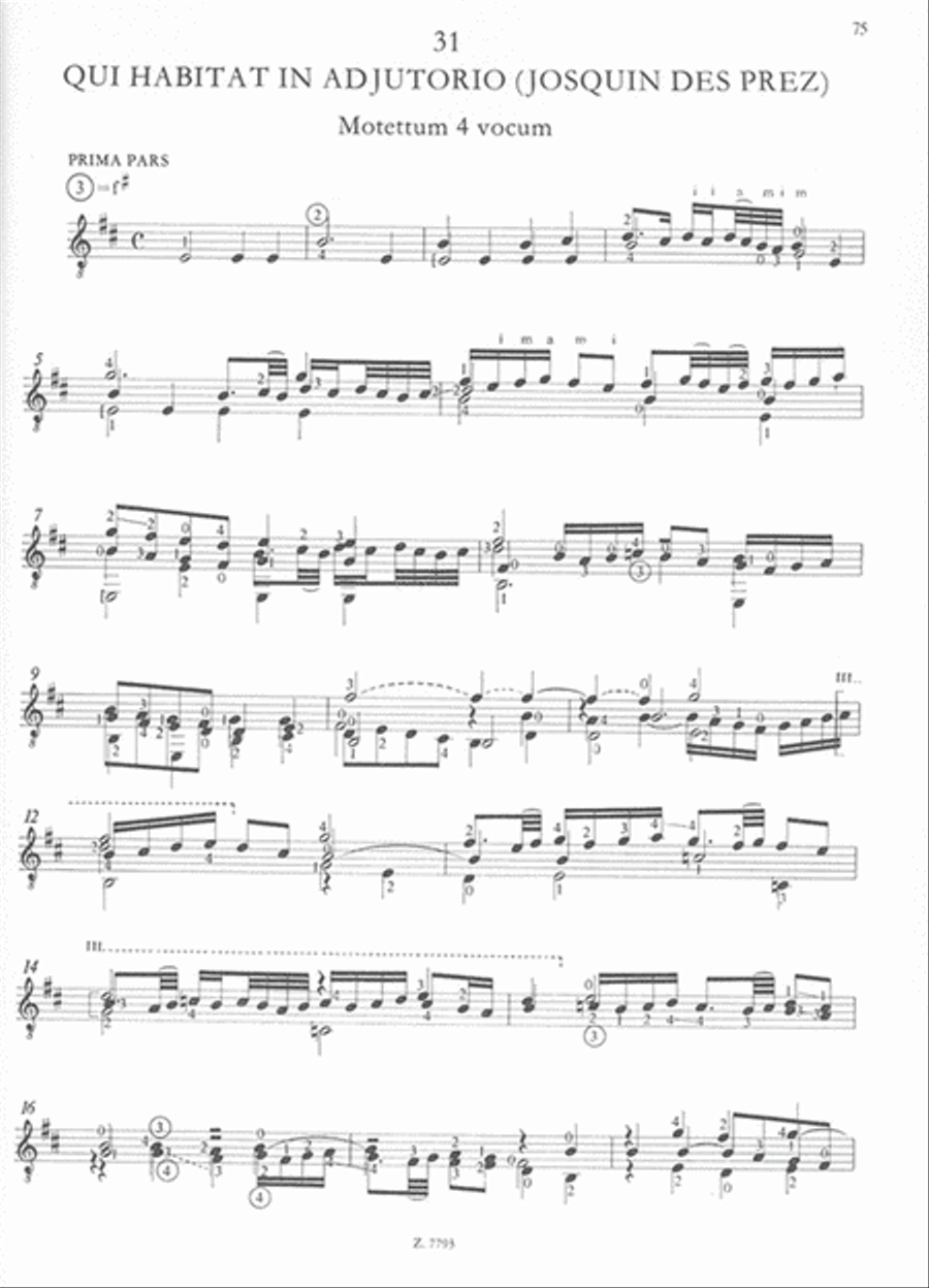 Opera omnia - Das Lautenbuch von Krakau Serie B Guitar scores gallery preview page 3