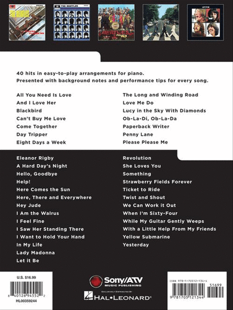 The Beatles Collection – Really Easy Piano Easy Piano scores gallery preview page 7