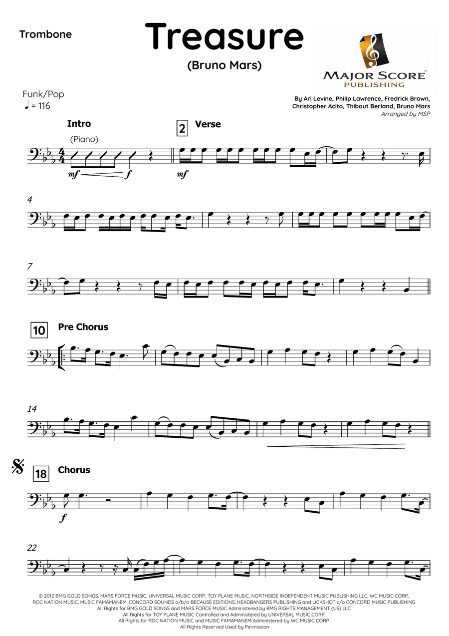Treasure Piano scores gallery preview page 2