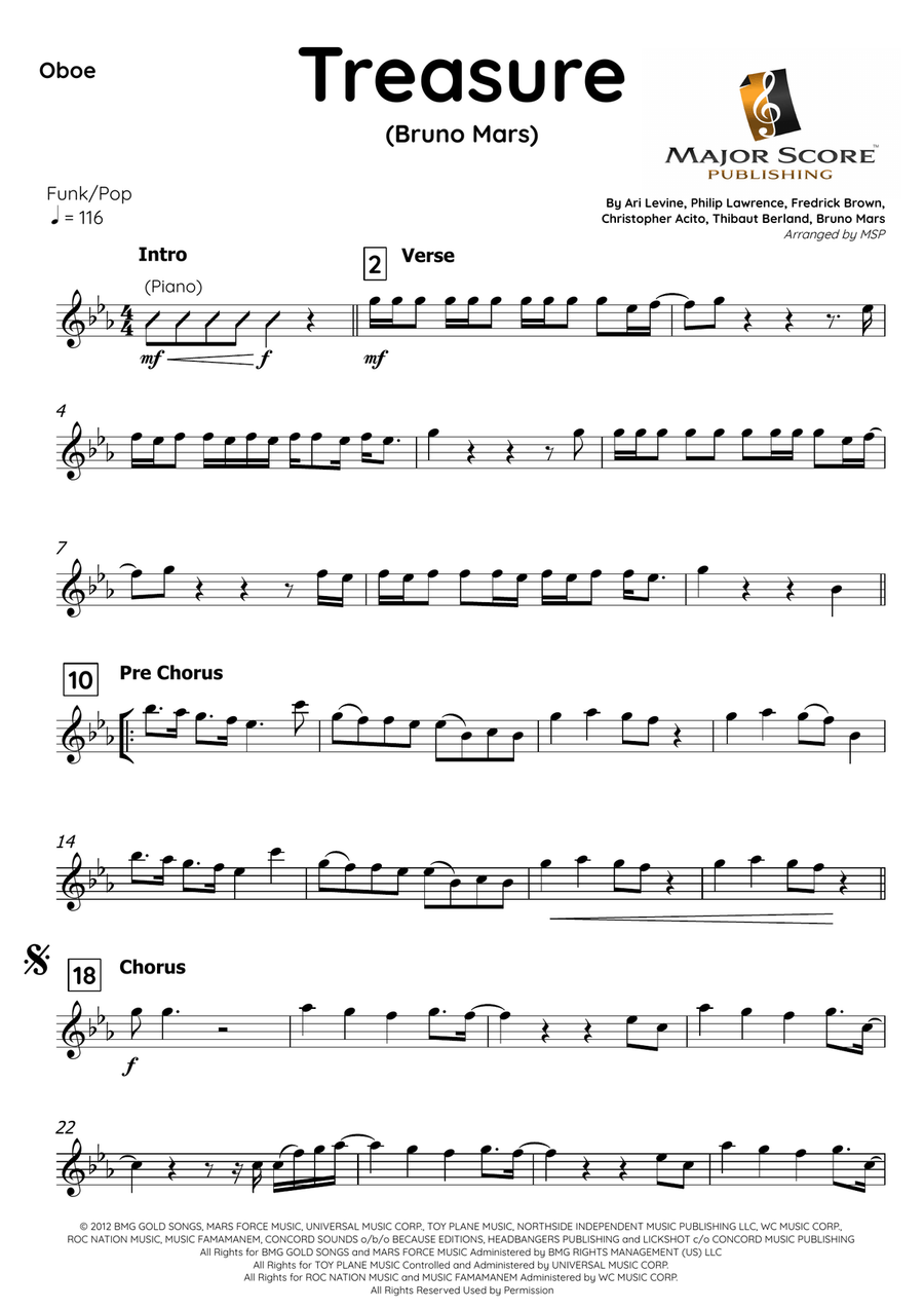 Treasure Piano scores gallery preview page 2