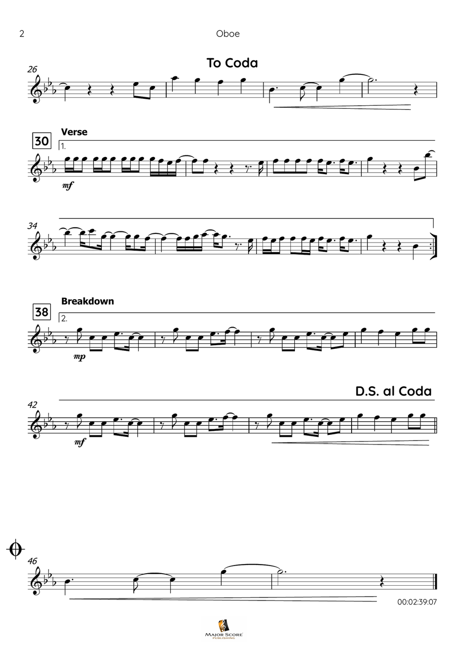 Treasure Piano scores gallery preview page 3