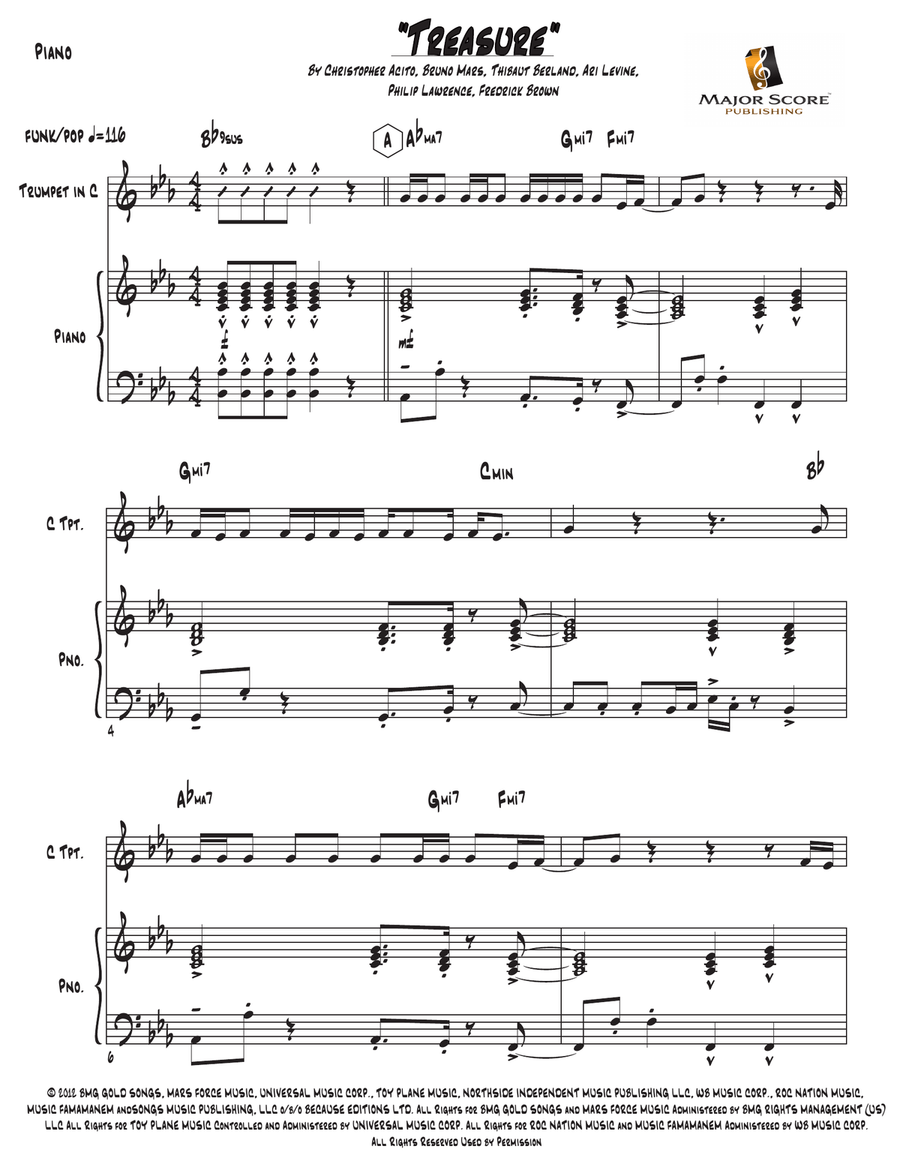 Treasure C Trumpet scores gallery preview page 2