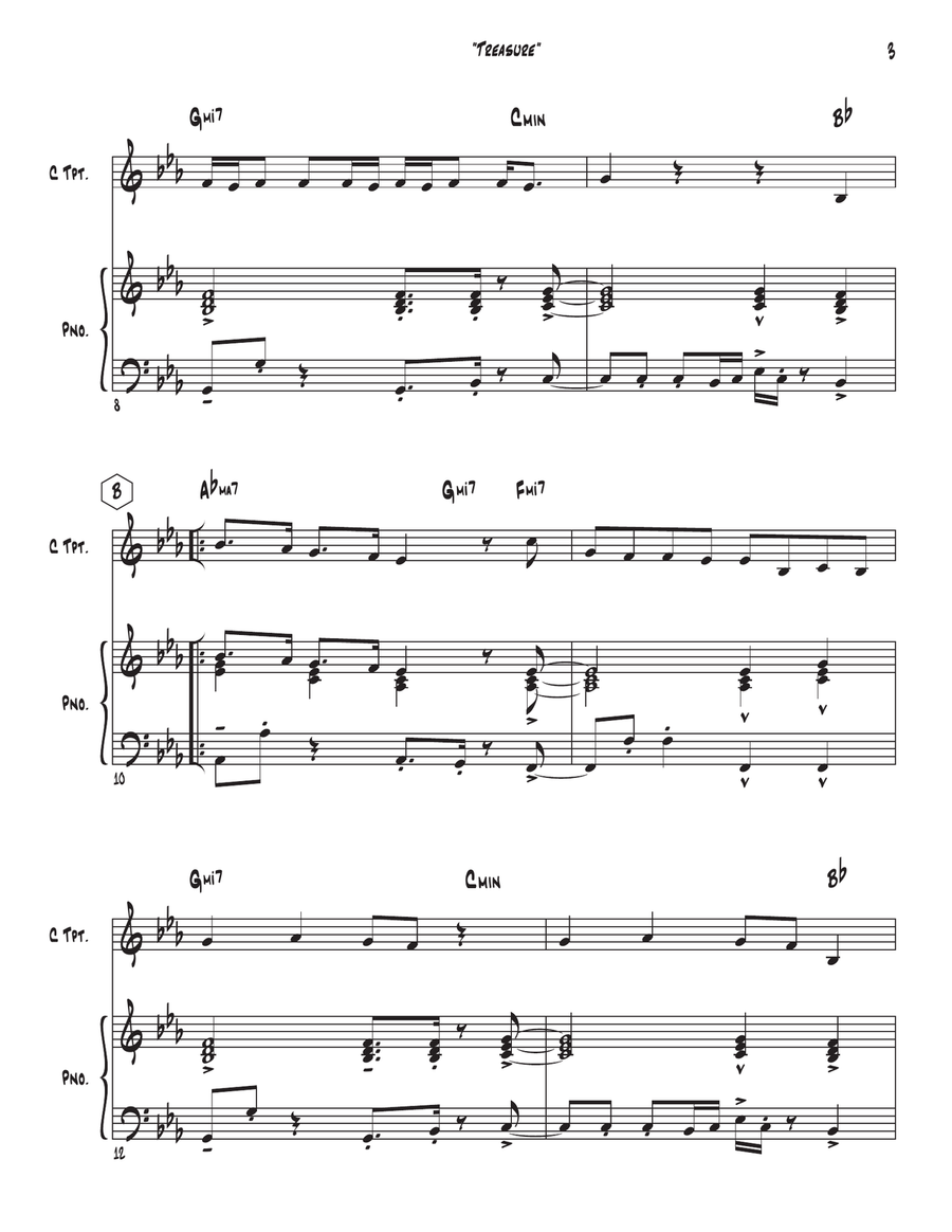 Treasure C Trumpet scores gallery preview page 3