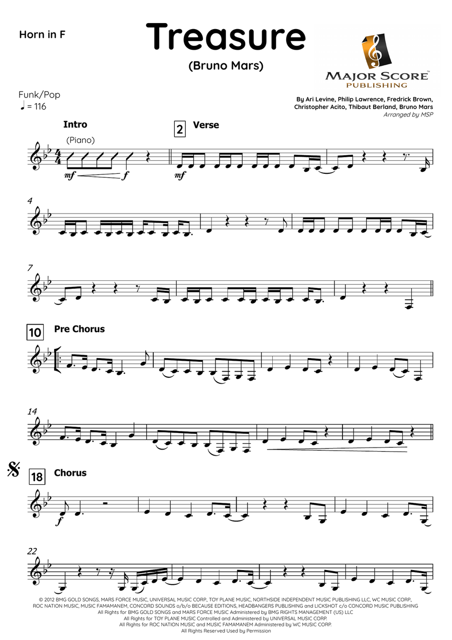 Treasure Piano scores gallery preview page 2
