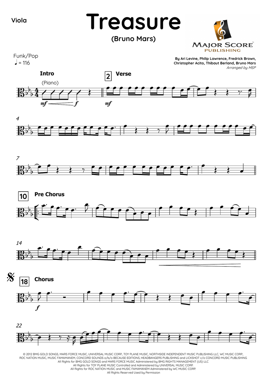 Treasure Viola scores gallery preview page 2