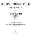 Chorale from Jupiter for Tuba Quartet