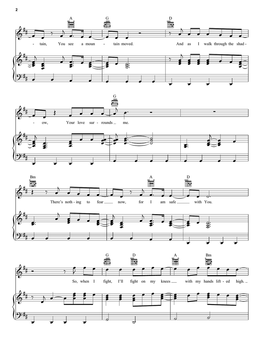 Battle Belongs Battle Belongs Piano, Vocal, Guitar scores gallery preview page 2