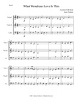 What Wondrous Love Is This (String Trio)