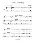 Hello - Goodbye Song