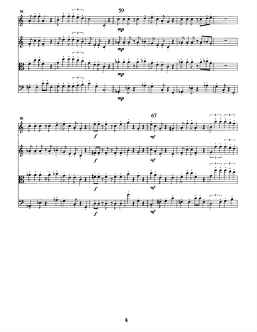 Super Mario Bros. Main Theme String Trio scores gallery preview page 4