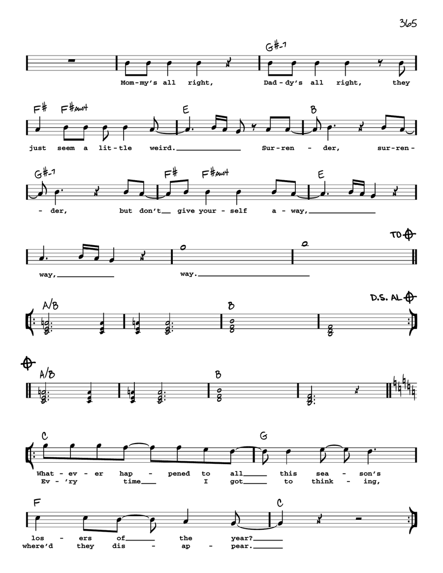 Surrender Surrender Voice scores gallery preview page 2