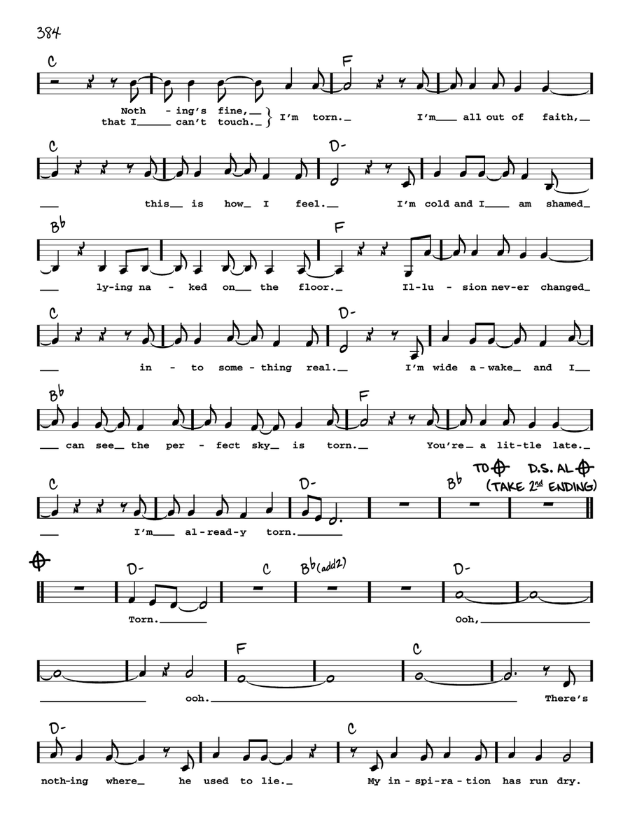 Torn Torn Voice scores gallery preview page 2