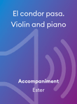 El condor pasa. Violin and piano