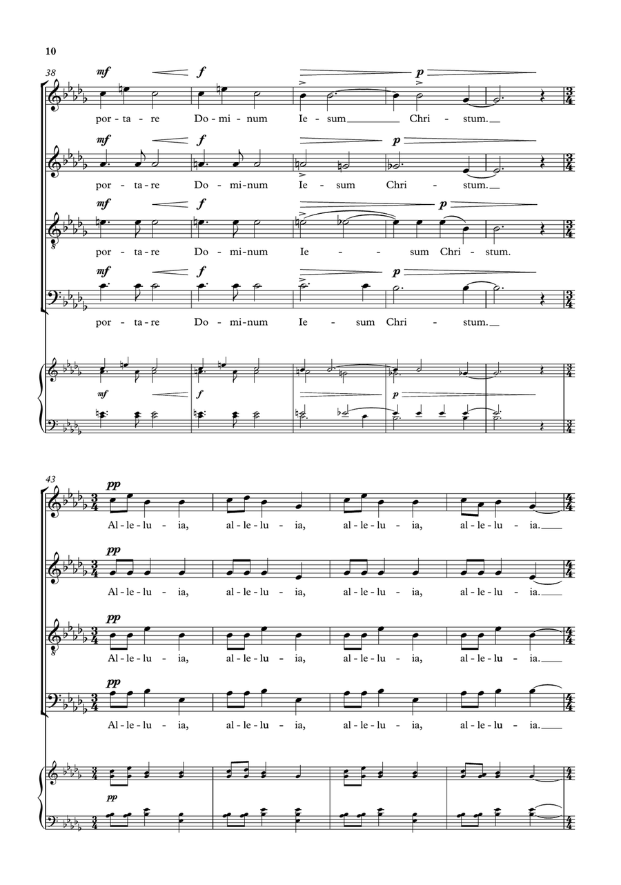 O magnum mysterium O magnum mysterium 4-Part scores gallery preview page 4