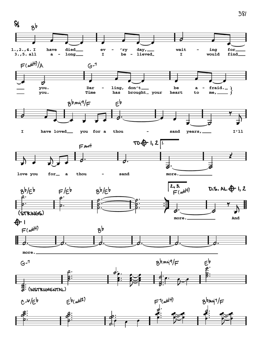 A Thousand Years A Thousand Years Voice scores gallery preview page 2