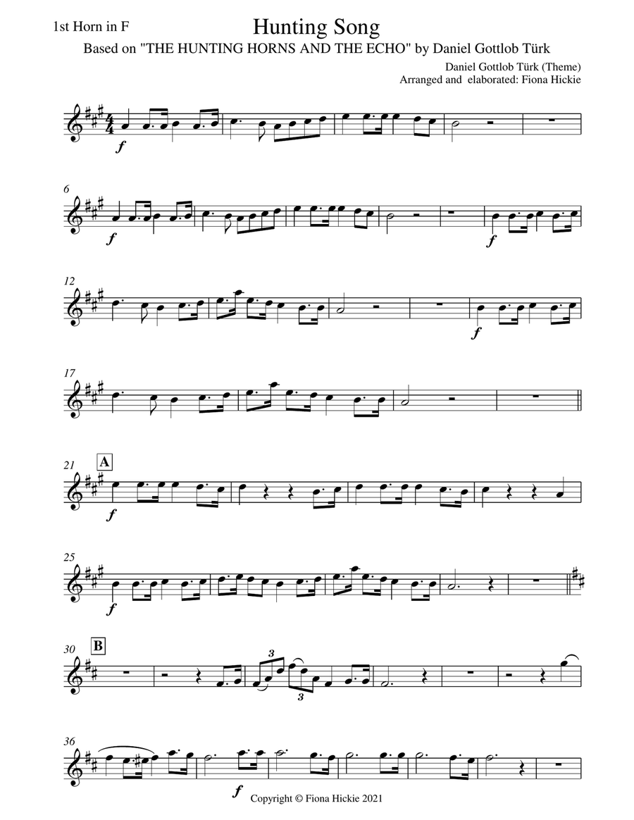 Hunting Song Hunting Song Brass Ensemble scores gallery preview page 6