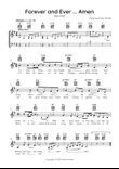 Forever And Ever ... Amen (lead sheet)