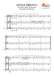 Little Trio In G - For Flute / Oboe and Bassoon