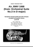 Air (Orchestral Suite No. 3 in D major), BWV 1068
