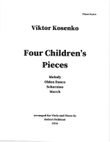 Viktor Kosenko: Four Children's Songs for Viola and Piano