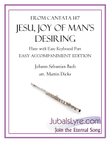 Jesu, Joy of Man’s Desiring (Flute with Easy Accompaniment)