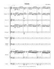 Gloria - full score for Latin text setting for SATB choir, organ, and brass quintet