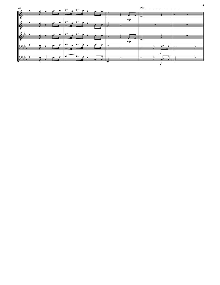 Hunting Song Hunting Song Brass Ensemble scores gallery preview page 4