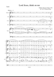 Lord Jesus Think On Me - SATB Organ/Piano - Arr. by Graham Dickson-Place