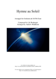Hymne au soleil arranged for Orchestra and Choir