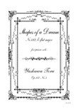 Shapes of a Dream No.482, E-flat major, Op.107 No.1
