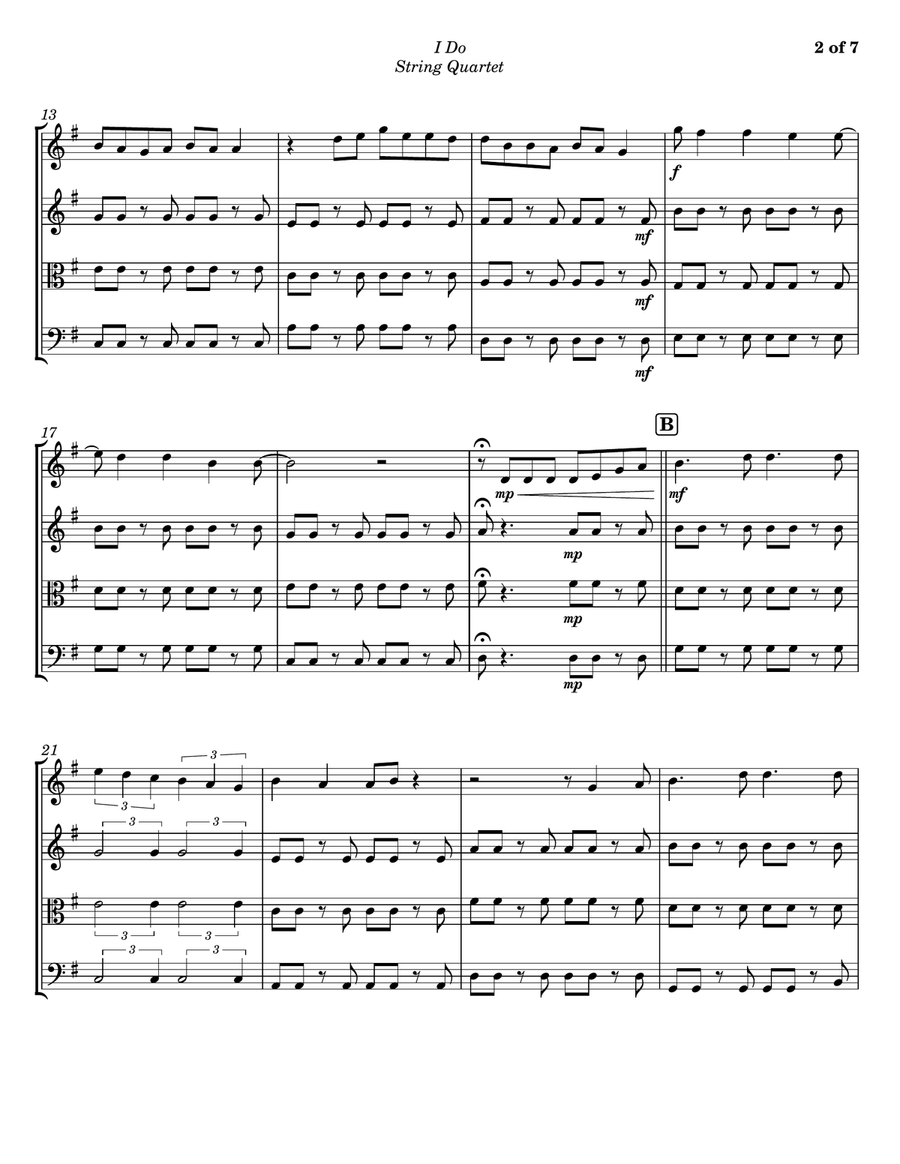 I Do I Do String Quartet scores gallery preview page 2