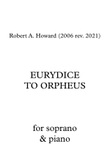 Eurydice to Orpheus