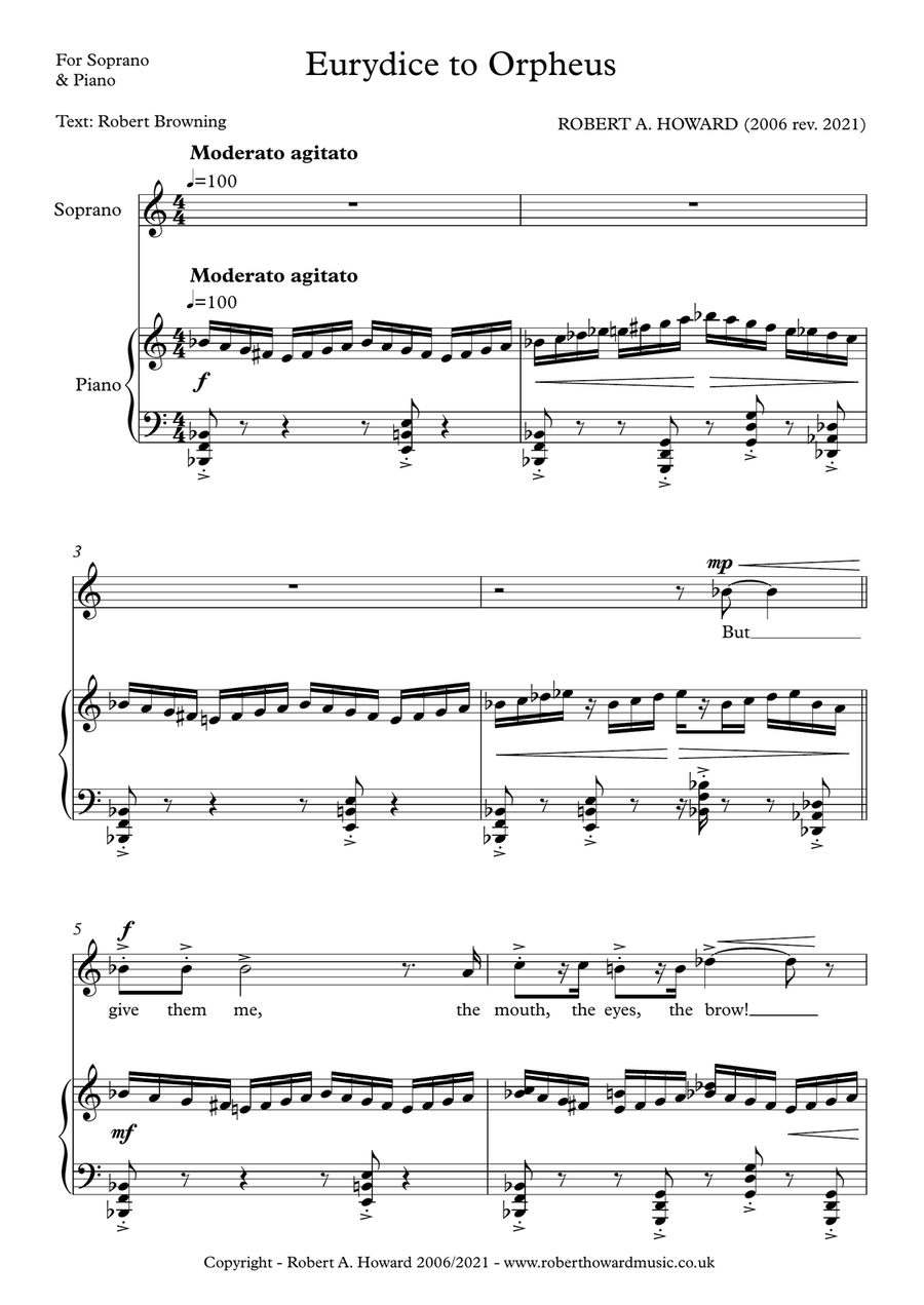 Eurydice to Orpheus High Voice scores gallery preview page 2