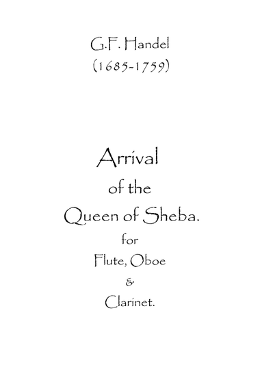Arrival of the Queen of Sheba