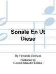 Sonate En Ut Diese