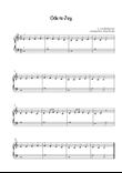 Beethoven's Ode to Joy, easy version for piano