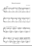 Musical Moment for piano solo by Ilmari Hopkins
