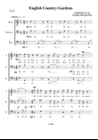 English Country Garden. New arrangement by Graham Dickson-Place. TBB a capella