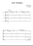 Ave Maria by Caccini-Vavilov for Saxophone Quartet mini preview