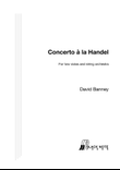 Concerto à la Handel (G major) for two violas and strings
