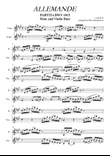 ALLEMANDE by J.S. BACH - Flute and Violin Duet