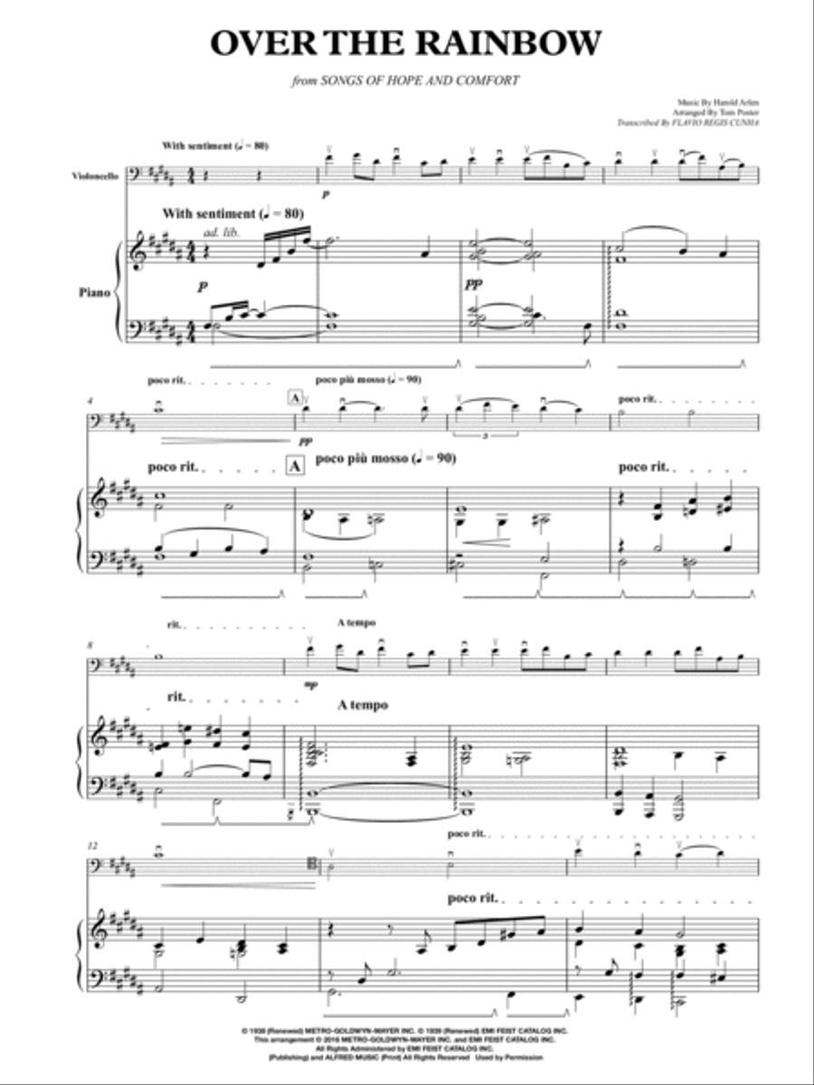 Over The Rainbow Piano scores gallery preview page 3