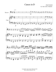 Canon in D - piano part - (Arr. Bassoon and Piano)