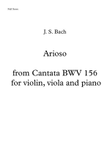 J.S.Bach Arioso for violin, viola and piano (from Cantata BWV 156)