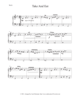 Take and Eat Arranged for Piano Solo