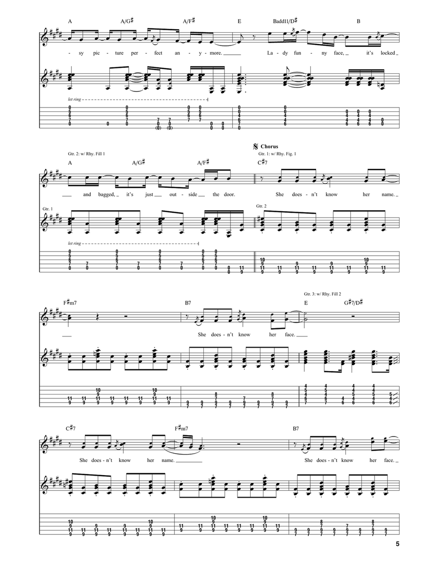 Lady Picture Show Lady Picture Show Guitar Tablature scores gallery preview page 5