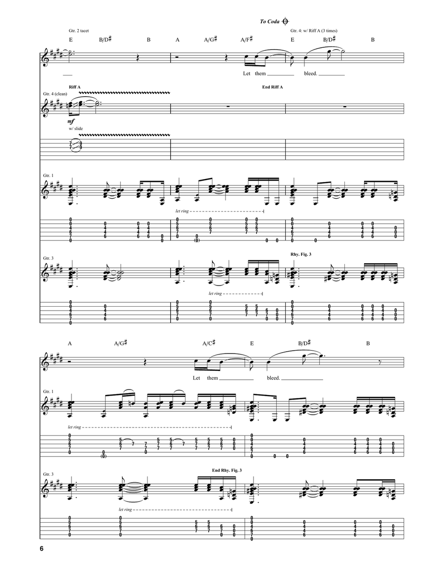 Lady Picture Show Lady Picture Show Guitar Tablature scores gallery preview page 6