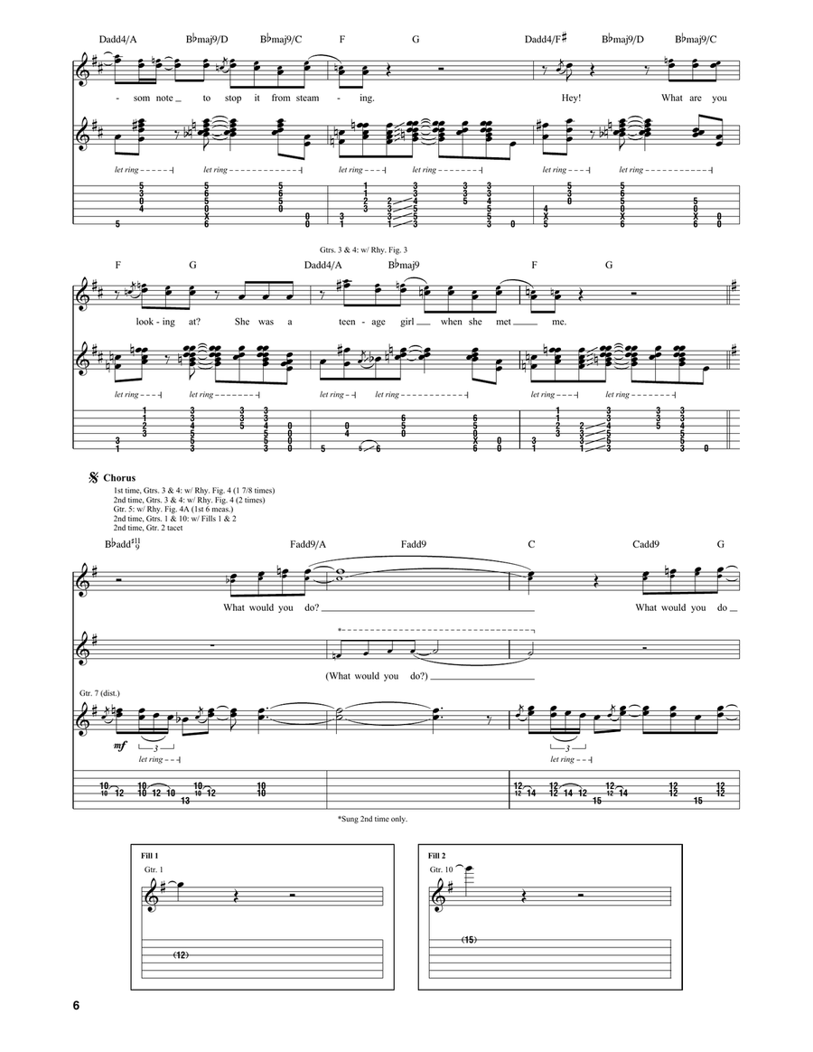 Sour Girl Sour Girl Guitar Tablature scores gallery preview page 6