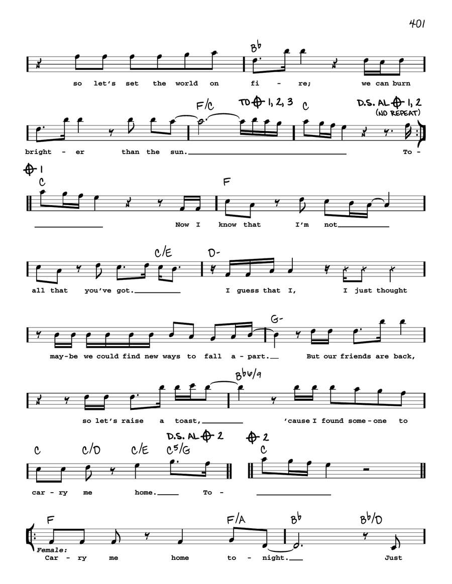 We Are Young (feat. Janelle Monáe) Voice scores gallery preview page 2